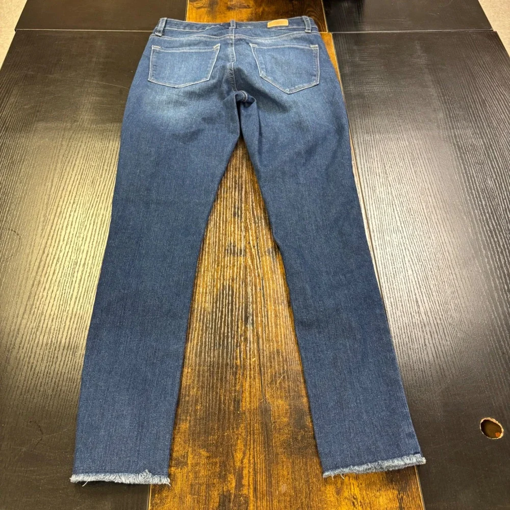 Sofia Jeans by Sofia Vergara Womens Sofia Skinny Ankle Raw Hem Jeans Blue Size 2